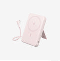 ZOLO 10000MAH MAGNETIC POWERBANK W/ TYPE-C CABLE & STAND (PINK)
