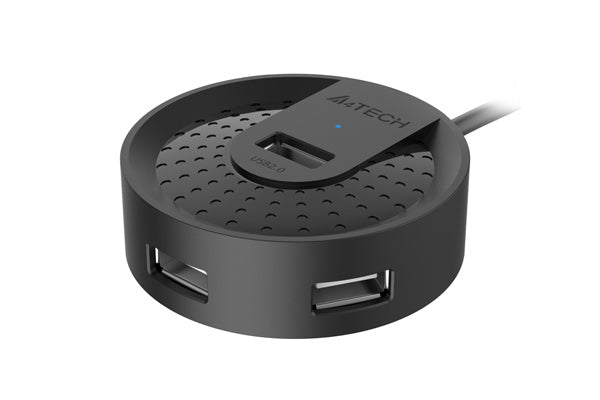 HUB-20 USB2.0 4PORTS BLACK (150CM)